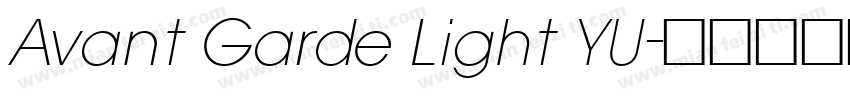 Avant Garde Light YU字体转换
